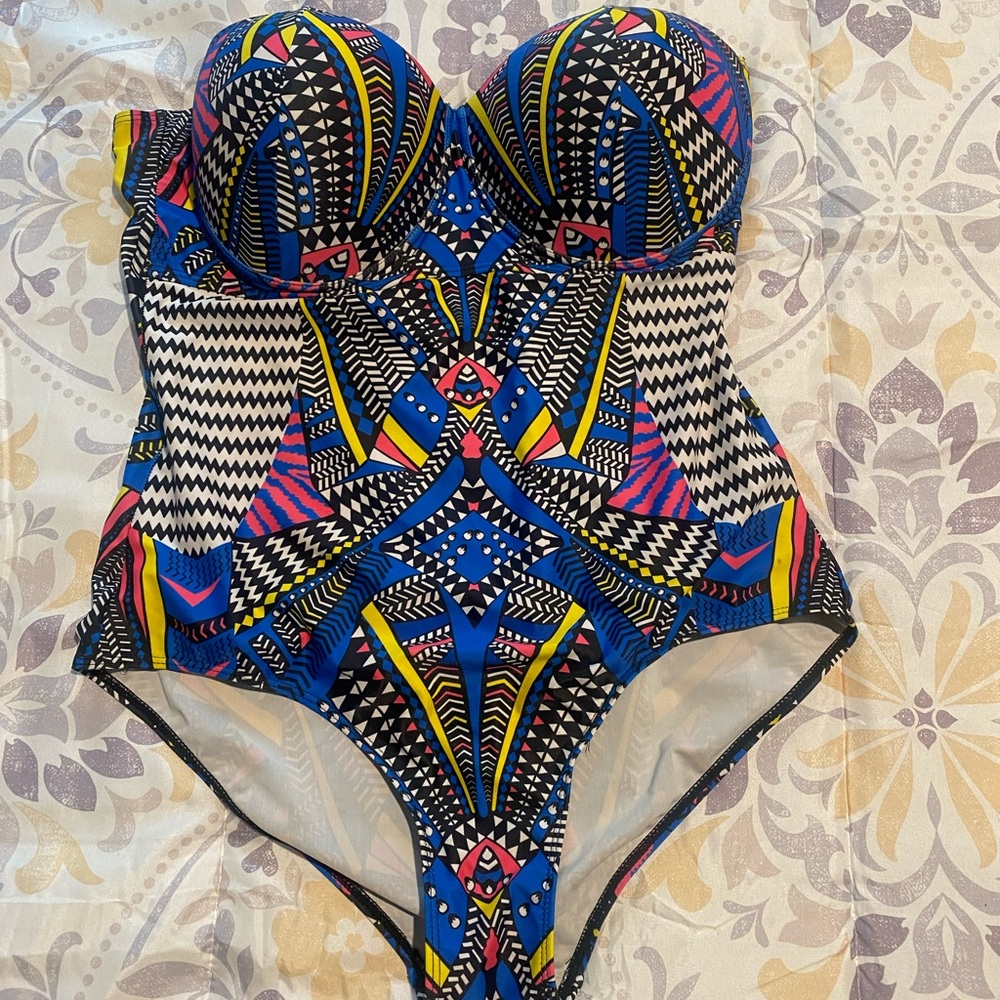 Plus size one piece swimsuit